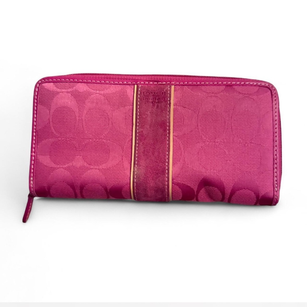 Coach Pink Monogram Wallet